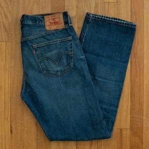Men J. Crew Levi's 501 Jean Worn True Wash 33x32